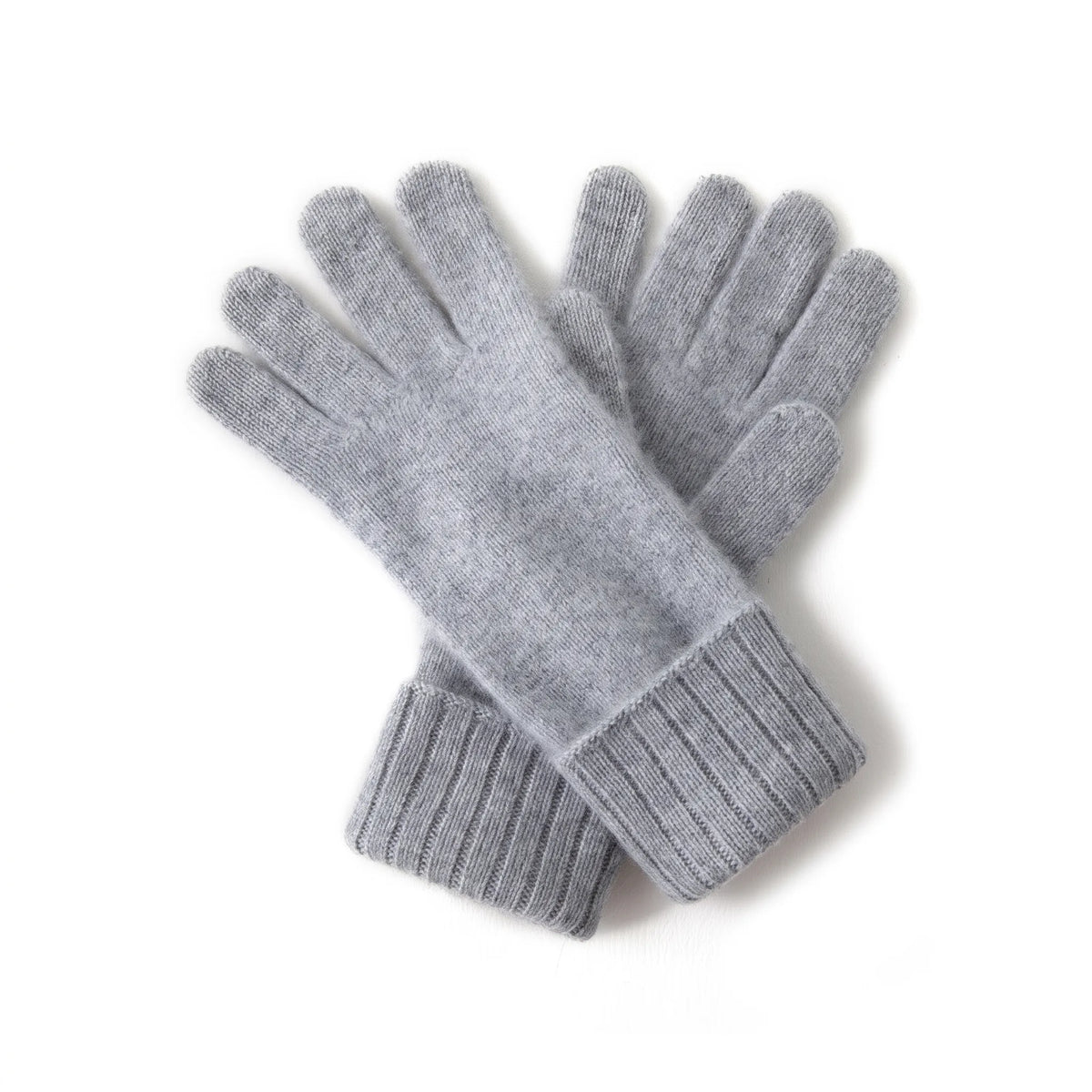 Fine Rib – 100% Cashmere Gloves | Ribbed Cuff